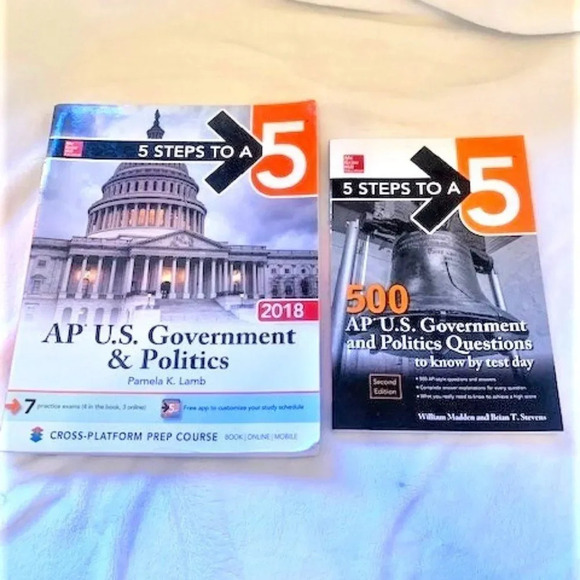 Set 2 5 Steps to‎ a 5 AP Exam Review Us Government & Politics - Picture 1 of 4